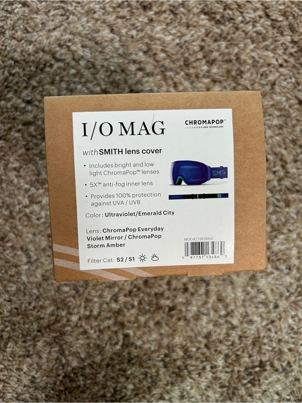SMITH I/O MAG - Ultraviolet / Emerald City - NIB New in Box